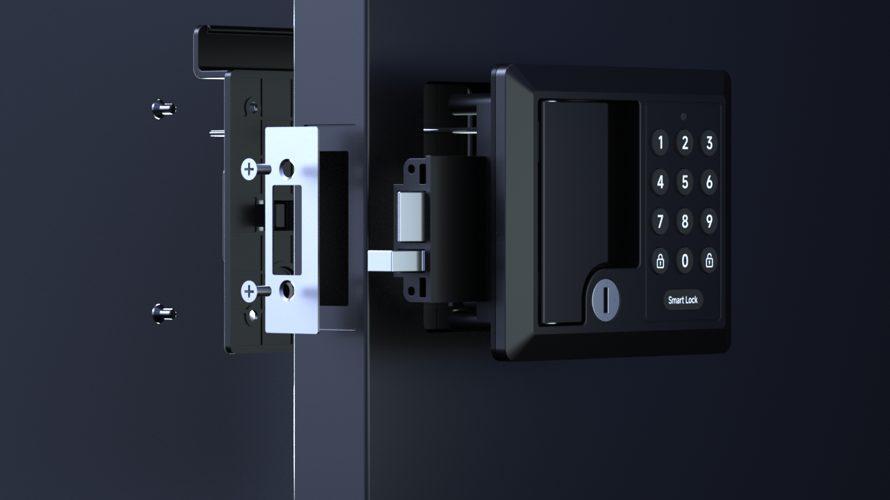 Installation of smart RV door lock